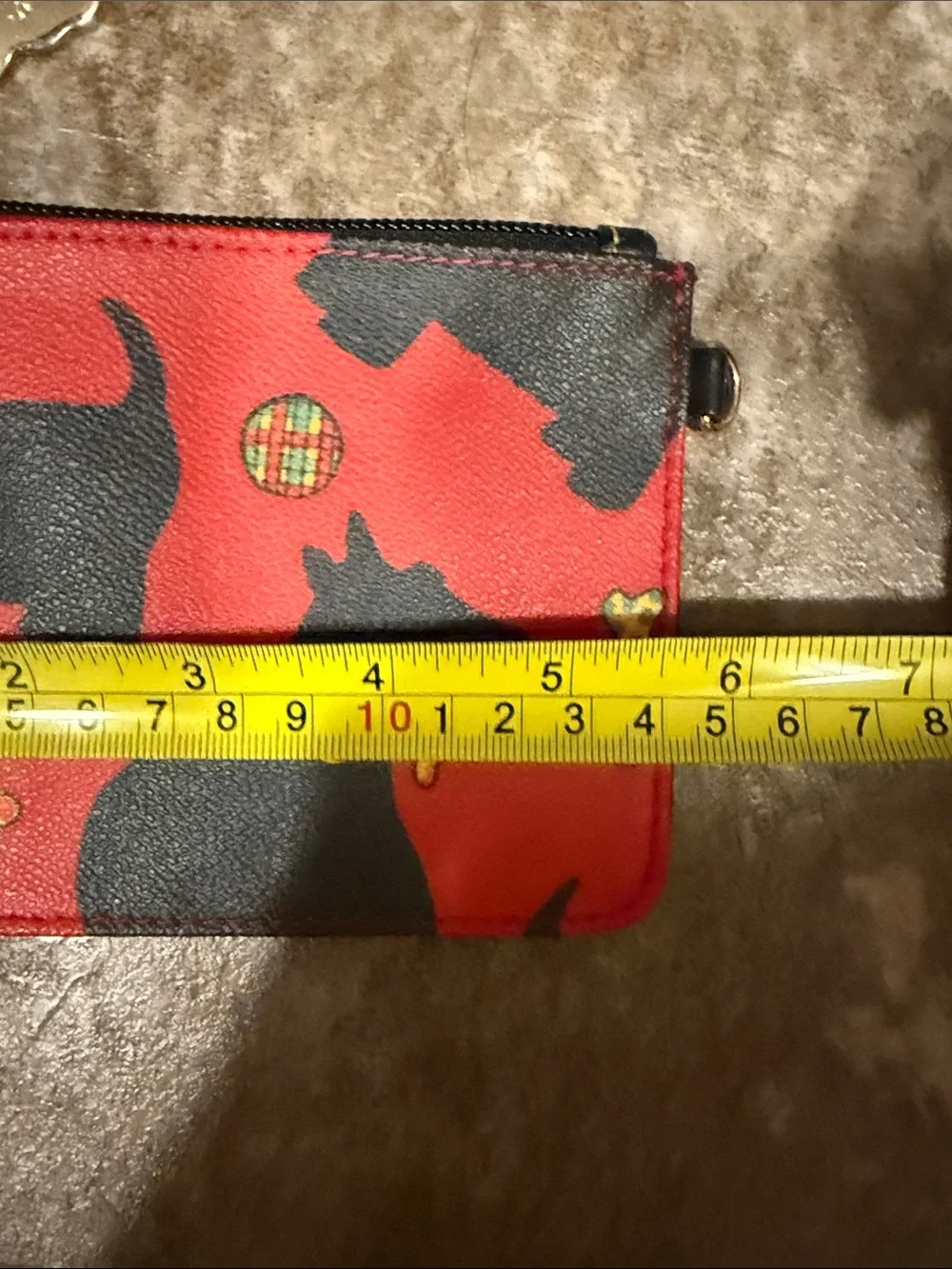 Dooney & Bourke Scottie Coated Canvas Zip Pouch